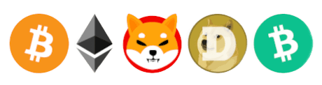 Kryptowaehrungen-Bitcoins-Etherium-dogecoins-shiba-bitcoin-cash